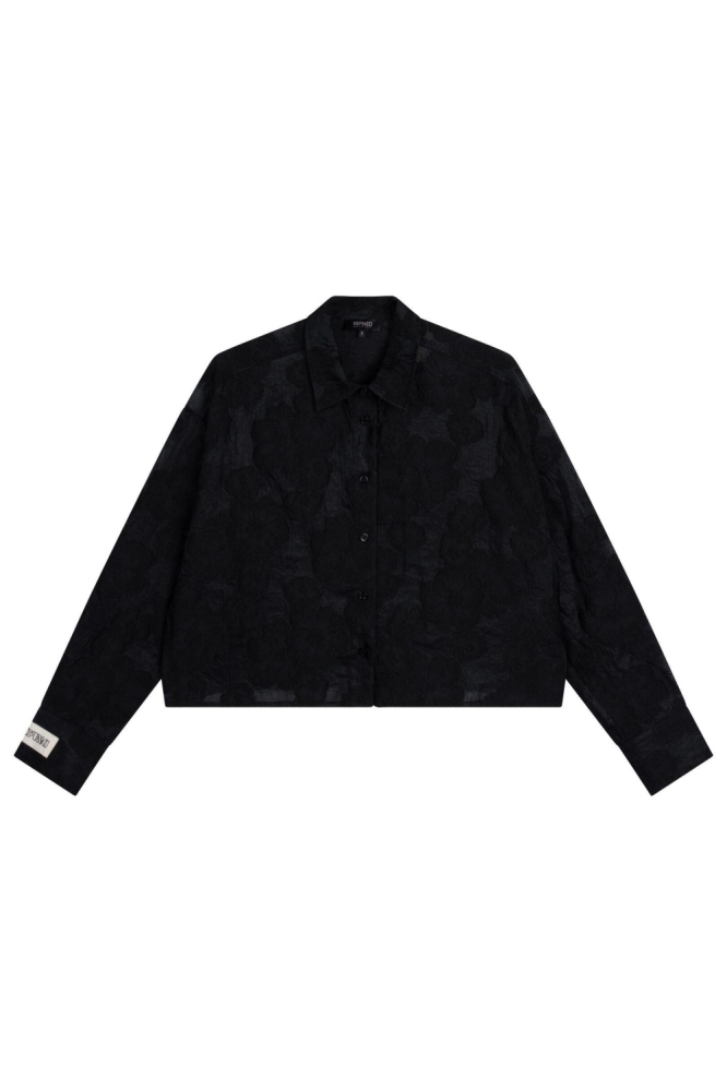 MARY CROPPED BLOUSE R2508955703 999 BLACK